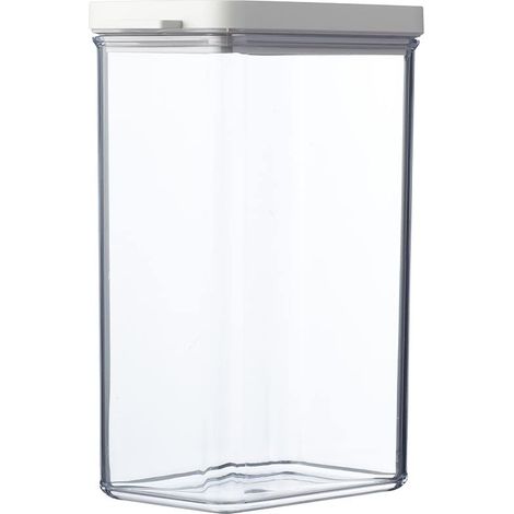 Mepal - Contenitore Omnia - con Coperchio per Alimenti Secchi - Organizzatore e Contenitore per la Cucina - Contenitore Impilabile ed Ermetico - Lavabile in lavastoviglie - 2000 ml - Nordic white (1/5)