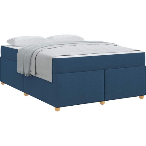 Maison Exclusive - Estructura de cama con colchón Azul 140 x 200