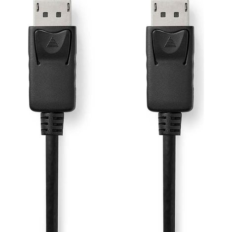 Displayport cable  displayport male  displayport male  4k60hz  nickel plated  200 m  round  pvc  black  label 86385824 86385824 86385824 86385824 86385824