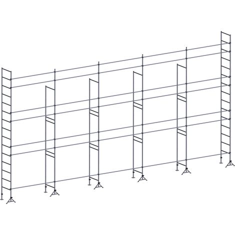 Echafaudage ES49 maçon 128 m² Lisses structure