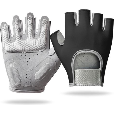 Gants d'exercice : Gants d'exercice demi-doigts pour femmes, utilisés pour l'haltérophilie (1/5)
