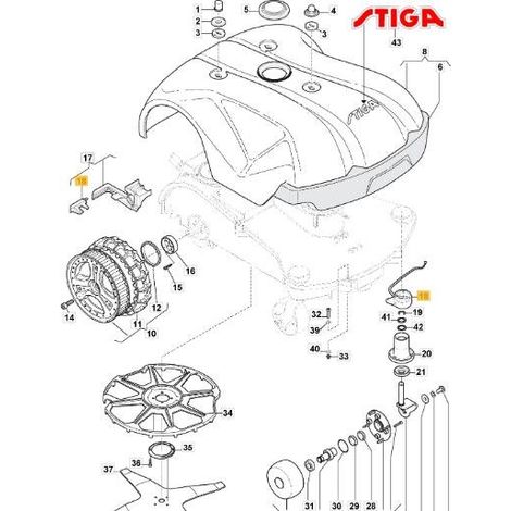 SCHEDA SOLLEVAMENTO ORIGINALE STIGA - 112600255/0