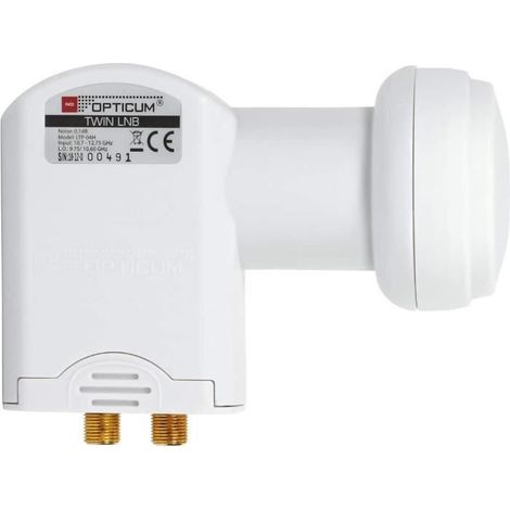 RED OPTICUM LTP 04H Twin LNB I LNB numérique 2x résistant à la chaleur et au froid avec seulement 0.1dB de bruit et protectio 4 (1/4)