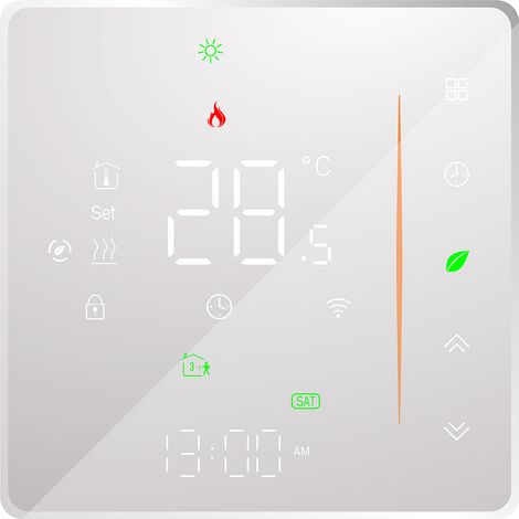 Eosnow Thermostat intelligent, application pour Smartphone, télécommande, Thermostats programmables hebdomadaires pour la maison (1/5)