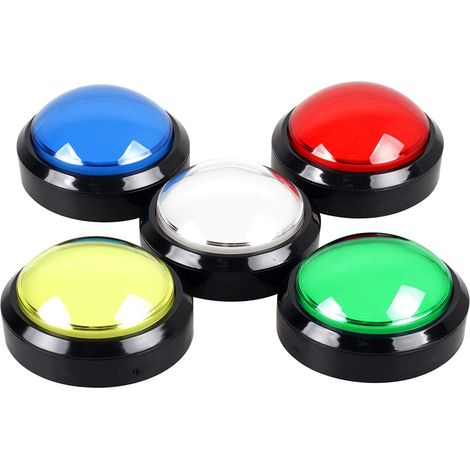 Stück/Lot Arcade-Tasten LED 100 mm große kuppelförmige 12V LED-Drucktaster kompatibel mit Arcade-Maschinen DIY-Kit Videospielteile Pop'n Music