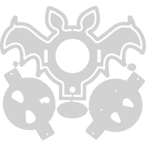 Kit DIY Chauve-souris Halloween avec Chapeau et Outil de Gaufrage pour Artisanat (1/4)