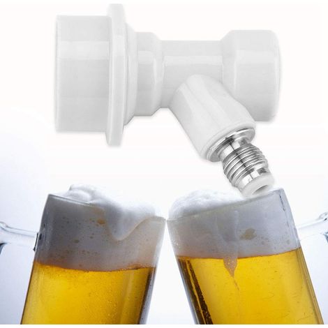 Ball Lock Liquid Disconnect Gas & Liquid Quick Disconnect Kit DIY Liquid Disconnect Kit Liquid Out Poppet Fit Ball Lock /4MFL 2 Couleurs (Blanc) (1/5)