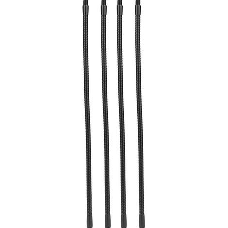 Tuyau de lampe à col de cygne en aluminium, calibre 10mm, Flexible, pour lampe de Table et de bureau, raccords d'éclairage 40cm, 4 pièces (1/5)