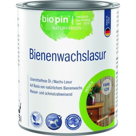 Biopin Bienenwachslasur 750 ml farblos Holzlasur