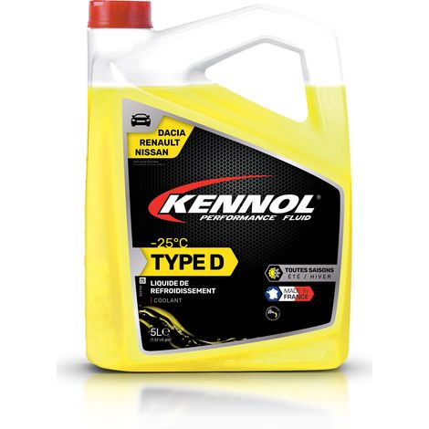 KENNOL Liquide de refroidissement pour Renault / Dacia / Nissan -25°C, bidon 5 litres