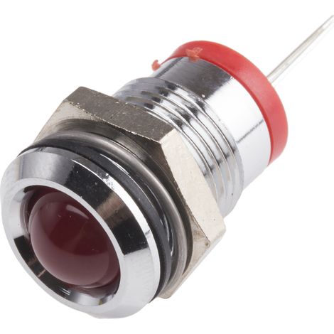 Voyant LED lumineux Rouge RS PRO, dia. 14mm, 2.2V c.c. ( Prix pour 1 )