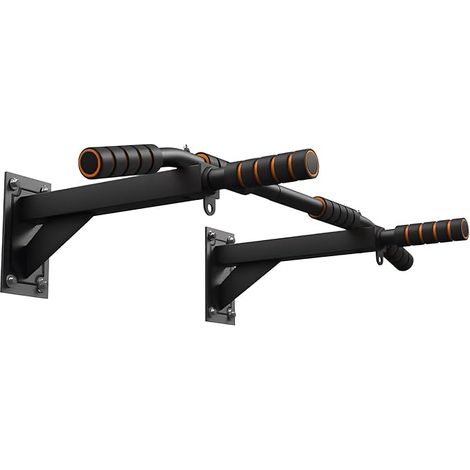 Barre de Traction Murale Multifonctionnelle, 350 kg, 6 Poignées Antidérapantes avec Œillets pour Entraînement TRX, Barre de Musculation pour Maison (1/5)