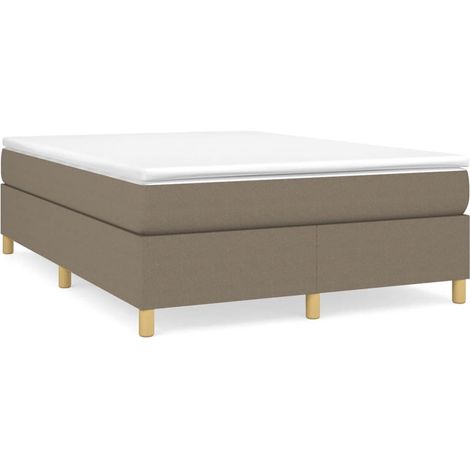 Maison Exclusive - Struttura Letto a Rete a Molle Tortora 140x190 cm in Tessuto