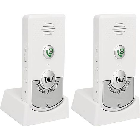 Interphone sans Fil, Système D'Interphone sans Fil à 2 Voies pour la Maison, Sonnettes D'interphone Vocal, pour Maison, Bureau, Personnes âgées (1/5)
