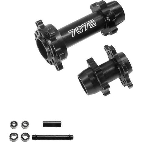 Vorder- und Hinterachse 7075 für Promoto-MX 1/4 Motorrad, schwarz, Referenz 262012 (1/5)