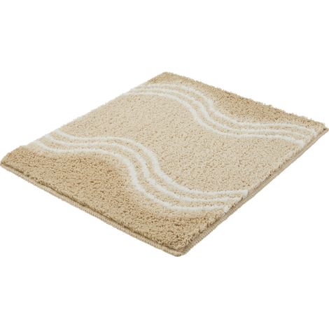 Kleine Wolke Badteppich Onda sandbeige 50 x 60 cm