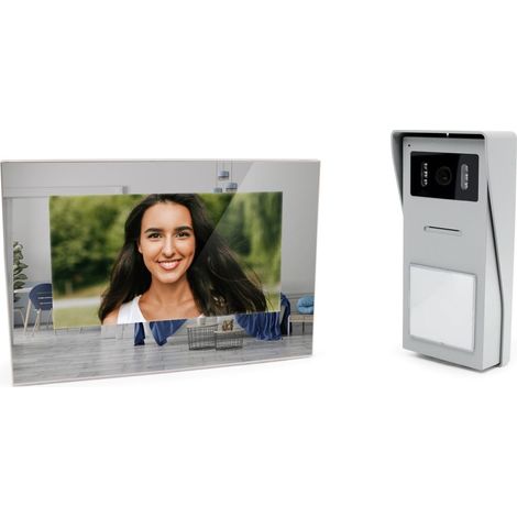 Avidsen Video Türsprechanlage 7-Zoll Yiva 2+ 2-Draht-Technik, Türöffner Smart-Türklingeln