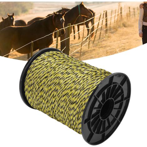 Clôture électronique, terrain agricole, corde électrifiée, ceinture électrifiée, clôture électrique, fil électrique (1/5)