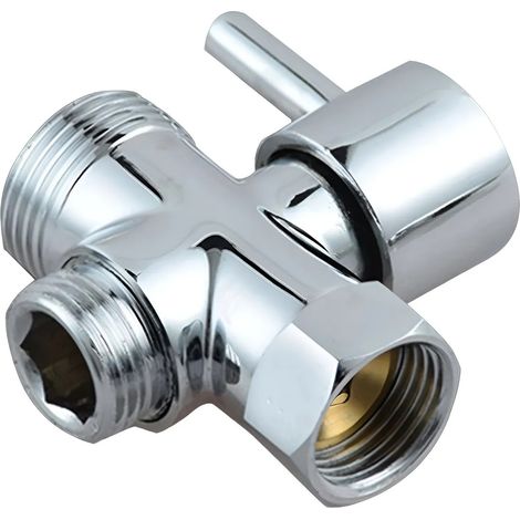 Robinet inverseur de pommeau de douche avec adaptateur en T (1/5)