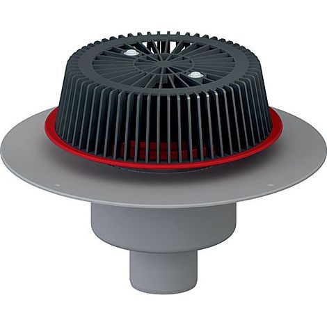 Dallmer SuperDrain Notablauf 62 PVC, DN 70 (1/2)