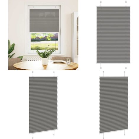 vidaXL Plissee Anthrazit 70x100 cm Stoffbreite 69,4 cm Polyester (1/5)