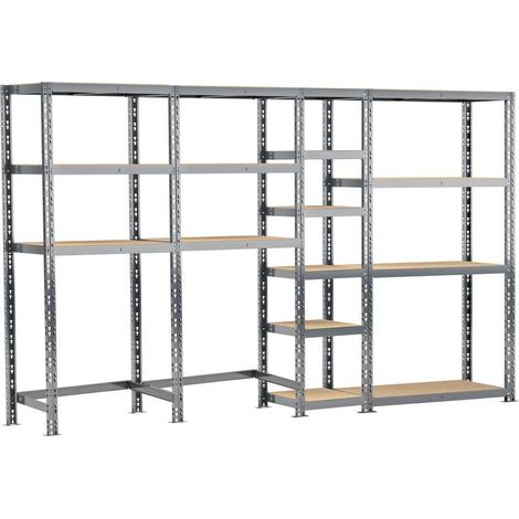MODULO STORAGE Concept rangement de garage - longueur 290 cm - 16 plateaux (1/3)