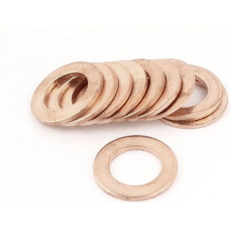 10pcs Joint Cuivre 12mmx20mmx1.5mm Rondelle cuivre plat joint attaches