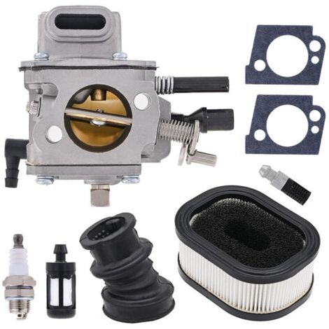 Carburateur avec Filtre à Air - Kit de Réalimentation pour STIHL 064 065 066 MS640 MS650 MS660 - Compatible Walbro WJ-67A/WJ-76A et Zama C3A-S31 - Haute Durabilité (1/4)