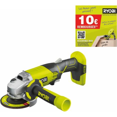 Meuleuse d'angle RYOBI 18 V One+ - sans batterie ni chargeur R18AG-0 (1/5)