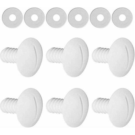 6pcs Replacement Pool Wheel Screws for 180 280 C55 Pool Cleaner with Extra Washers, C55 C-55 Replacement Parts (1/5)