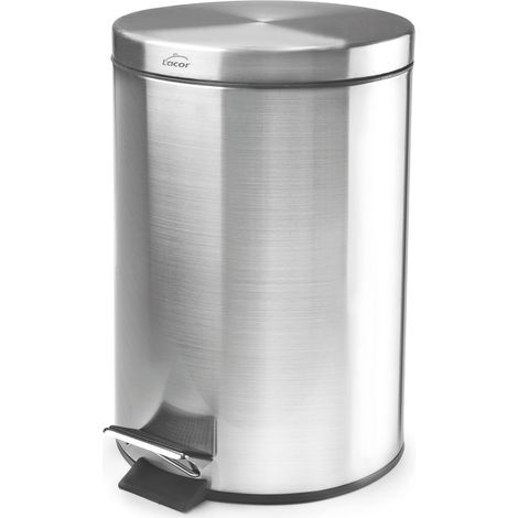 Papelera pedal Inox con pedal 5L