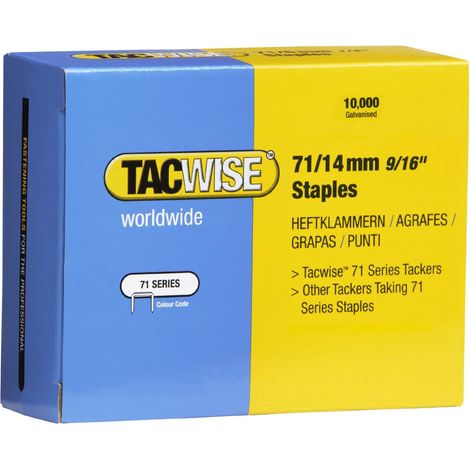 Tacwise Punti Zincati da 14 mm, Serie 71 (1/4)