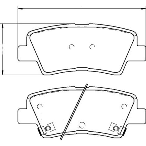 KIT PASTIGLIE FRENO POSTERIORI compatibile con HYUNDAI i10 (AC3,AI3) / PASTIGLIE FRENANTI AUTO OEM P 30 094, / SOSTITUZIONE DIRETTA / BASSA POLVERE / SILENZIOSO