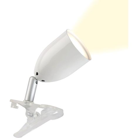 Lampe LED lampe à pince blanche 1x LED-PAR51, GU10, ampoule (1/5)