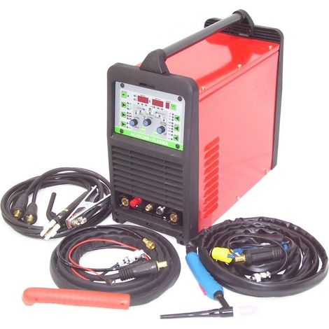 SCHWEIßGERÄT 13750 AC/DC 200 + PLASMA E-HAND PLASMASCHNEIDER WIG digital PULS