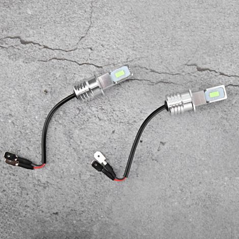 2 H3 LED 80W 8000K Eisblaue Universal-Nebelscheinwerferlampen 12V-24V (1/5)