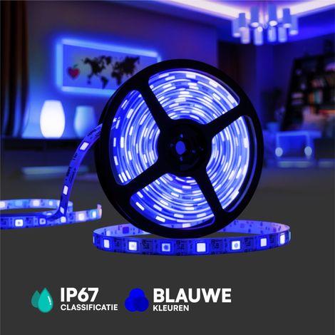 V-TAC LED Strip Light - Modules - IP67 Waterproof - Color Code : Bleu - 1.5W- 120 - 150 Lumens