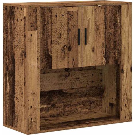 Meuble mural Bois Ancien 80 x 33 x 80 cm Bois d'ingénierie