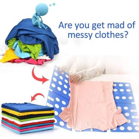 BEBUSINGOTO Planche à Plier Le Linge - plieur de Linge Enfant Adulte Vetement Chemise t-Shirt Tee Shirts