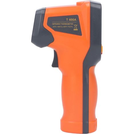 Thermomètre infrarouge numérique à écran LCD, pistolet de mesure de température portatif pour usage industriel, plage -50°C à 400°C (1/5)