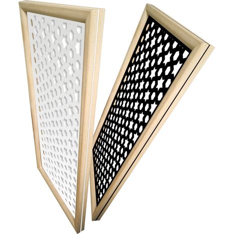 POPSTAR - Moduli Decorativi in Legno e PVC - Colore: bianco - Misura: 47x94 cm (1/4)