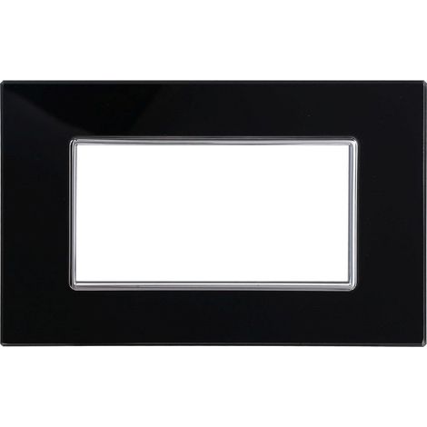 Plaque De Cristal 3m 4m 6m Noir Effet Verre Compatible Avec Bticino Axolute