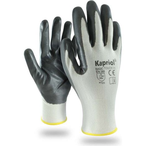 Kapriol Guanti Basic Touch Grigio Taglia 9 - Ideali per Manutenzione