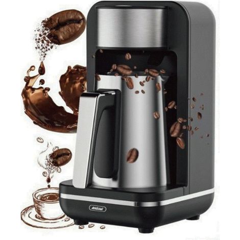 Andowl - Macchina Da Caffè Caffettiera Elettrica 120v Capacità 4 Tazze Per Caffè Turco Greco Q-cf89 - (1/5)