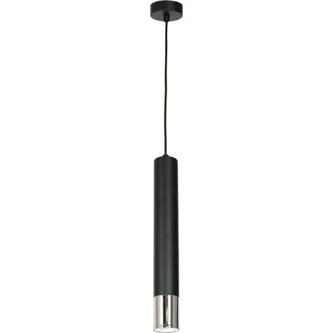 Suspension tube noir mat/chrome Nest GU10 8W Luminex