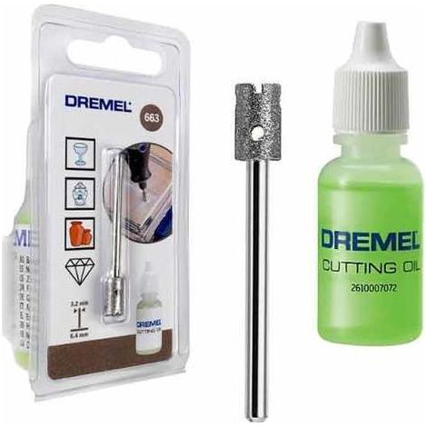 Dremel Set foratura vetro 6,4mm (1/2)