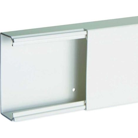 Goulotte de distribution non cloisonnable - 100 x 40 mm - 1 compartiment - Longueur 2 m - Blanc - Ta-e - B00329 - IBOCO