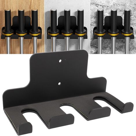 Porte-Vélo mural vertical en carbone robuste [Accessoire de rangement pour barres, home gym] (1/5)