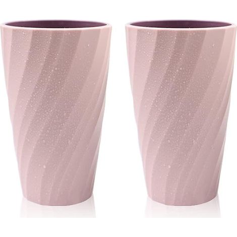 lot De 2 (rose)gobelets De Salle De Bain Incassables, Doux Et Durable, Pour Brosse  Dents (1/5)