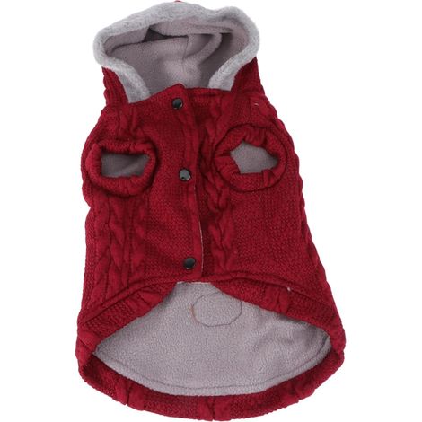 CCYKXA Großer Hundepullover, Winterkleidung für Hunde, ärmelloser Welpenpullover, leichter Strickpullover für Haustiere bei kaltem Wetter (1/5)